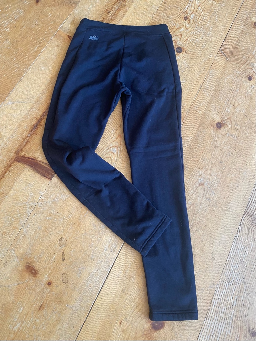 REI Women’s Black Hyper Stretch Fleece-Lined Leggings Size Small